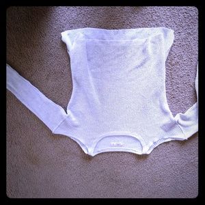 Holister open shoulder shirt